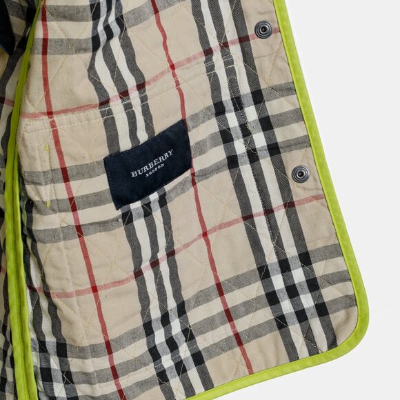 Burberry Neon Yellow Quilted Short Jacket - Picture 9 of 11